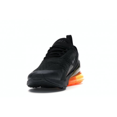 Кроссы Nike Air Max 270 Black Total Orange - мужская сетка размеров