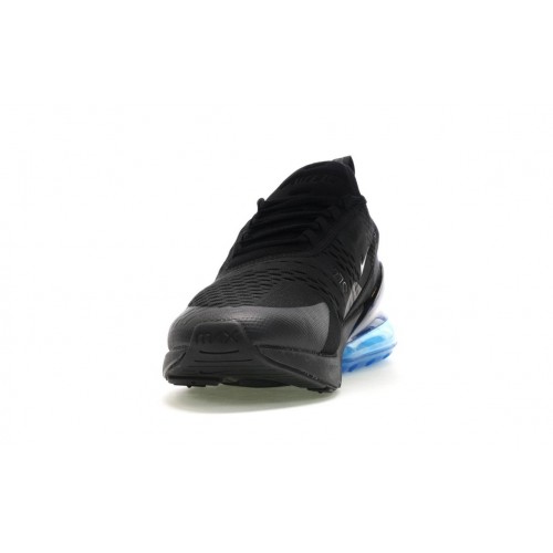 Кроссы Nike Air Max 270 Black Photo Blue - мужская сетка размеров