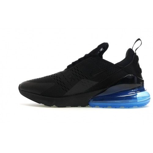 Кроссы Nike Air Max 270 Black Photo Blue - мужская сетка размеров