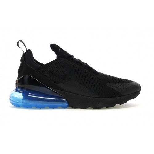 Кроссы Nike Air Max 270 Black Photo Blue - мужская сетка размеров