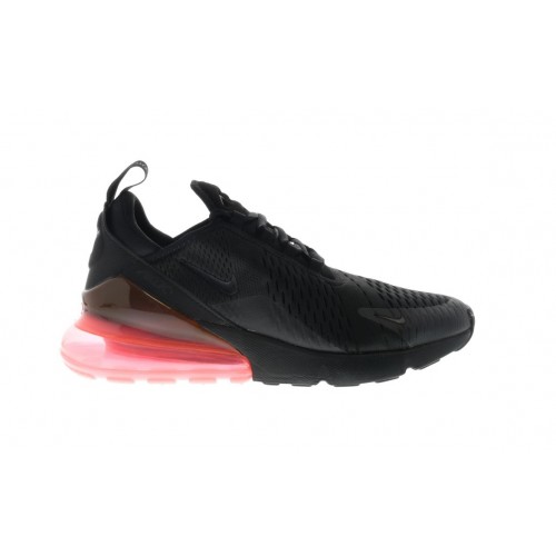 Кроссы Nike Air Max 270 Black Hot Punch - мужская сетка размеров