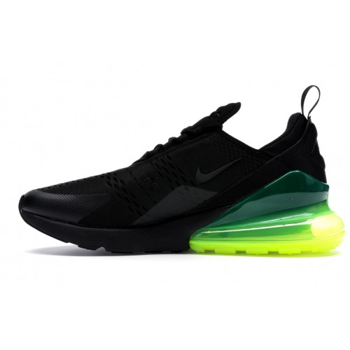 Кроссы Nike Air Max 270 Black Volt - мужская сетка размеров