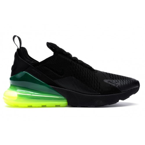 Кроссы Nike Air Max 270 Black Volt - мужская сетка размеров