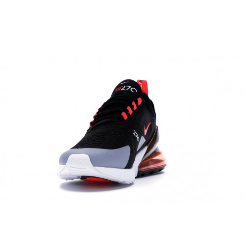 Кроссы Nike Air Max 270 Black Bright Crimson - мужская сетка размеров