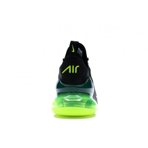 Кроссы Nike Air Max 270 Black Volt Oil Grey - мужская сетка размеров