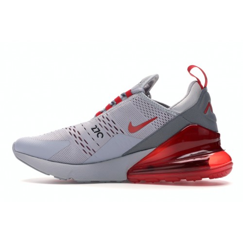 Кроссы Nike Air Max 270 Liquid Metal Wolf Grey - мужская сетка размеров