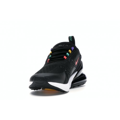 Кроссы Nike Air Max 270 Black Multi-Color - мужская сетка размеров