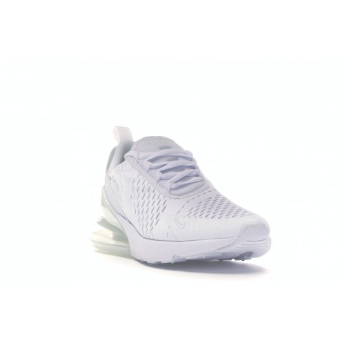 Кроссы Nike Air Max 270 Triple White - мужская сетка размеров