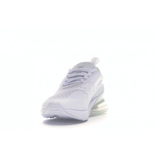 Кроссы Nike Air Max 270 Triple White - мужская сетка размеров