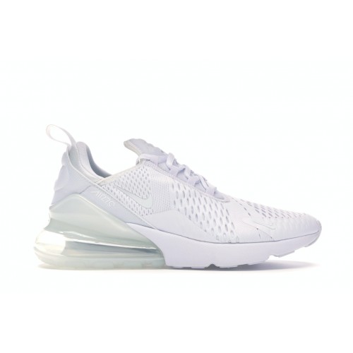 Кроссы Nike Air Max 270 Triple White - мужская сетка размеров