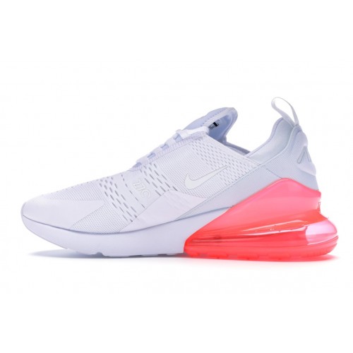 Кроссы Nike Air Max 270 White Pack (Hot Punch) - мужская сетка размеров