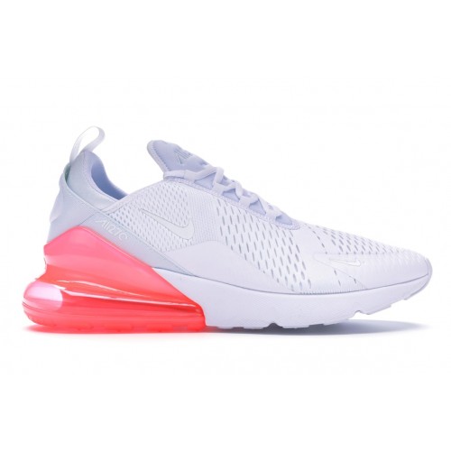 Кроссы Nike Air Max 270 White Pack (Hot Punch) - мужская сетка размеров