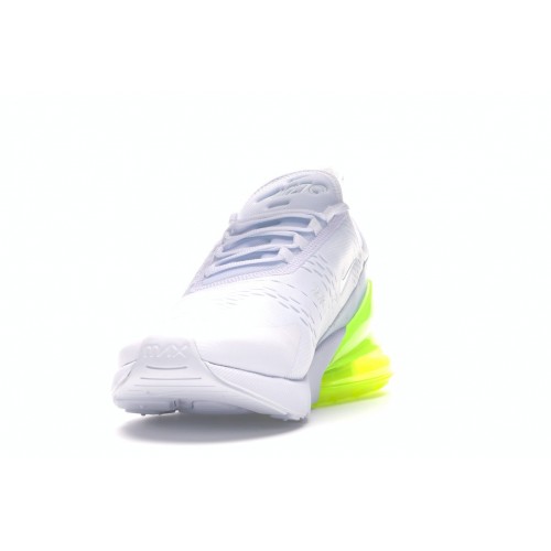 Кроссы Nike Air Max 270 White Pack (Volt) - мужская сетка размеров