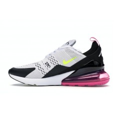 Nike Air Max 270 White Black Fuchsia Volt