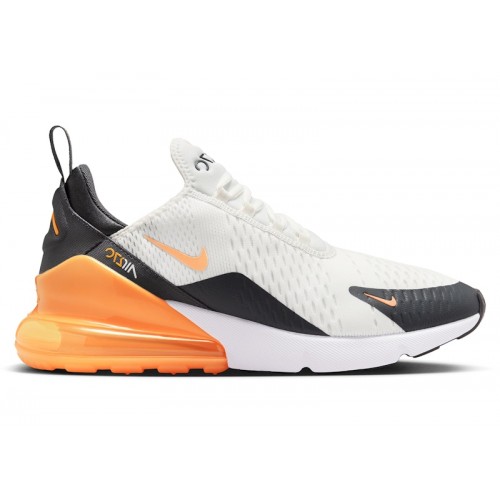 Nike Air Max 270 Summit White Laser Orange - мужская сетка размеров