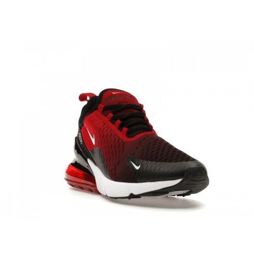 Nike Air Max 270 Gym Red Black Gradient - мужская сетка размеров