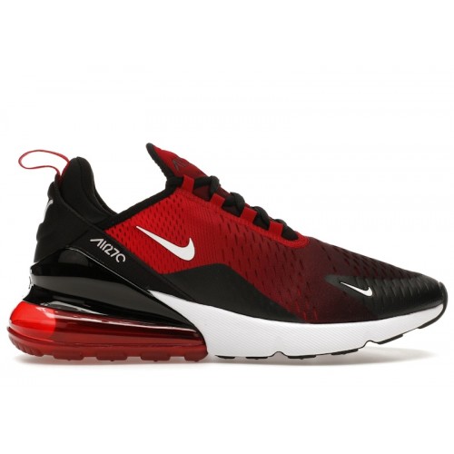Nike Air Max 270 Gym Red Black Gradient - мужская сетка размеров