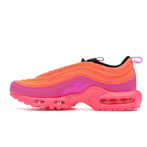 Кроссы Nike Air Max Plus/97 Racer Pink Hyper Magenta - мужская сетка размеров