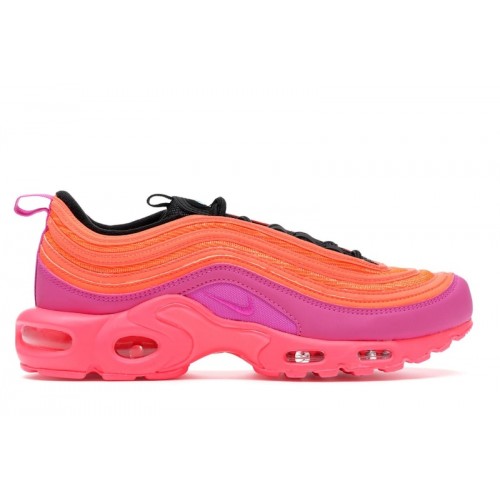 Кроссы Nike Air Max Plus/97 Racer Pink Hyper Magenta - мужская сетка размеров