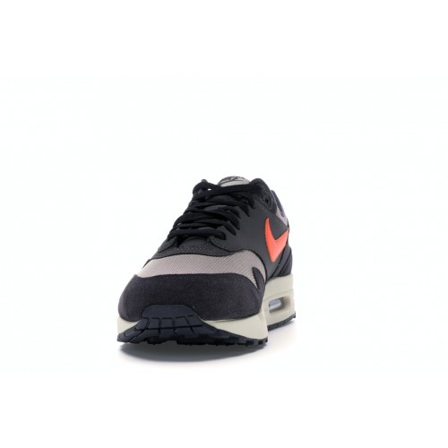 Кроссы Nike Air Max 1 Oil Grey Wild Mango - мужская сетка размеров