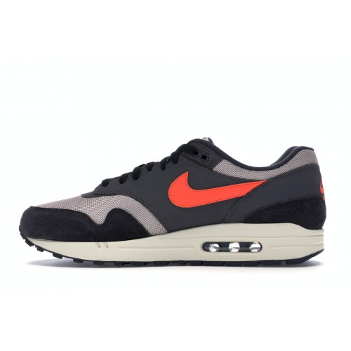 Кроссы Nike Air Max 1 Oil Grey Wild Mango - мужская сетка размеров