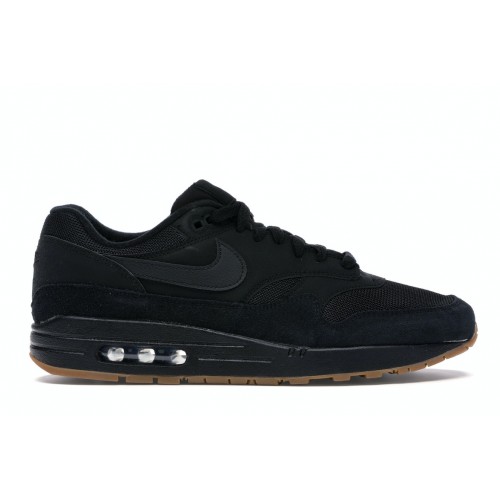 Кроссы Nike Air Max 1 Black Gum - мужская сетка размеров