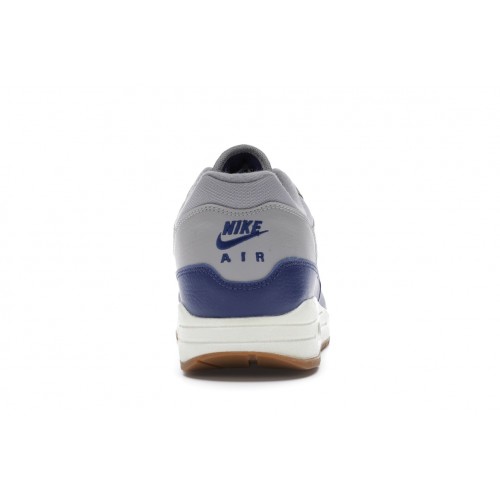 Кроссы Nike Air Max 1 Atmosphere Grey Deep Royal Blue - мужская сетка размеров