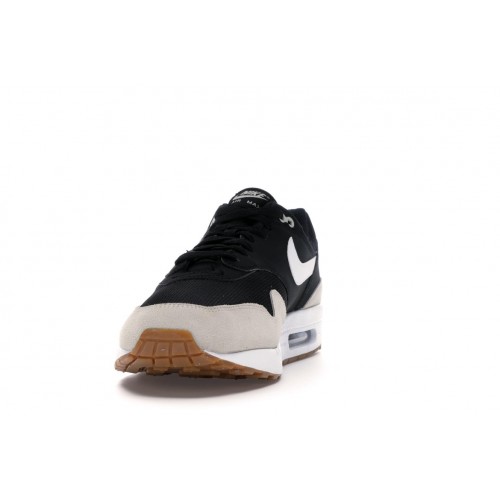 Кроссы Nike Air Max 1 Black Light Bone White - мужская сетка размеров