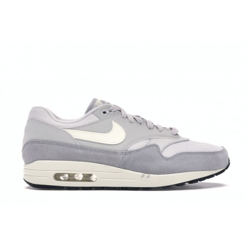 Кроссы Nike Air Max 1 Vast Grey - мужская сетка размеров