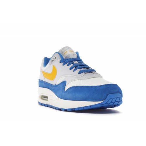 Кроссы Nike Air Max 1 Signal Blue - мужская сетка размеров