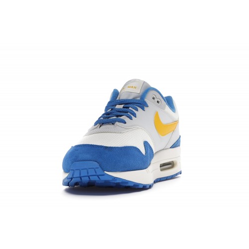 Кроссы Nike Air Max 1 Signal Blue - мужская сетка размеров