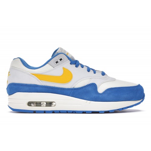 Кроссы Nike Air Max 1 Signal Blue - мужская сетка размеров