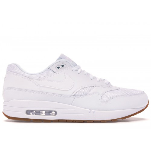 Кроссы Nike Air Max 1 White Gum Sole - мужская сетка размеров