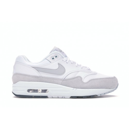 Кроссы Nike Air Max 1 White Pure Platinum - мужская сетка размеров