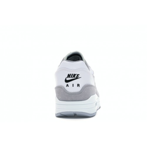 Кроссы Nike Air Max 1 Wolf Grey White - мужская сетка размеров