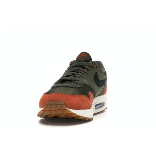 Кроссы Nike Air Max 1 Olive Canvas Dark Russet - мужская сетка размеров