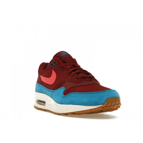 Nike Air Max 1 Burgundy Teal - мужская сетка размеров
