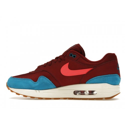 Nike Air Max 1 Burgundy Teal - мужская сетка размеров