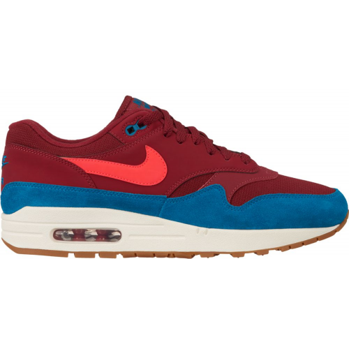 Кроссы Nike Air Max 1 Team Red Green Abyss - мужская сетка размеров