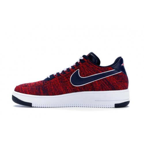 Кроссы Nike Air Force 1 Ultra Flyknit Low RKK New England Patriots (2018) - мужская сетка размеров