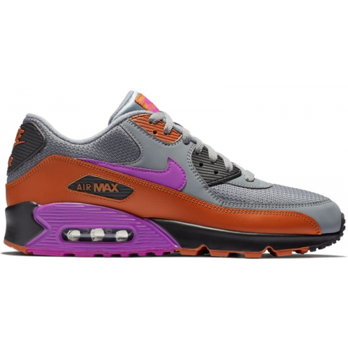 Кроссы Nike Air Max 90 Cool Grey Dark Russet - мужская сетка размеров