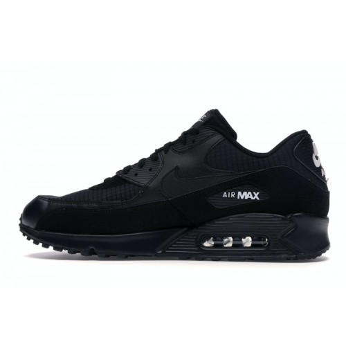 Nike Air Max 90 Essential Black White - мужская сетка размеров