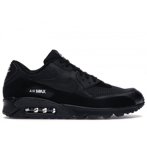 Nike Air Max 90 Essential Black White - мужская сетка размеров