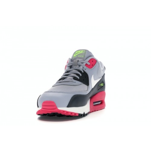 Nike Air Max 90 Essential Wolf Grey Rush Pink - мужская сетка размеров