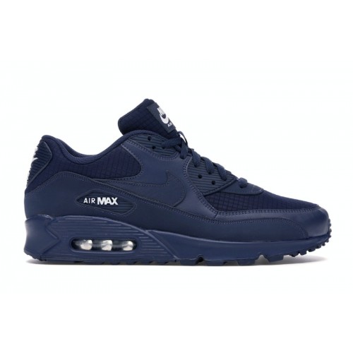 Кроссы Nike Air Max 90 Midnight Navy White - мужская сетка размеров