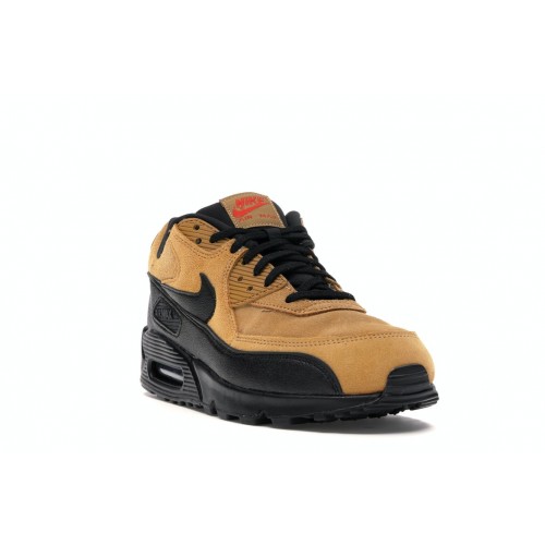 Кроссы Nike Air Max 90 Wheat Black - мужская сетка размеров