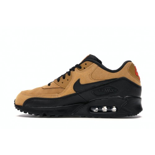 Кроссы Nike Air Max 90 Wheat Black - мужская сетка размеров