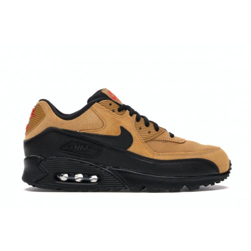 Кроссы Nike Air Max 90 Wheat Black - мужская сетка размеров