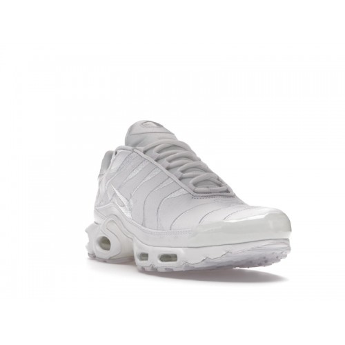 Кроссы Nike Air Max Plus Triple White - мужская сетка размеров