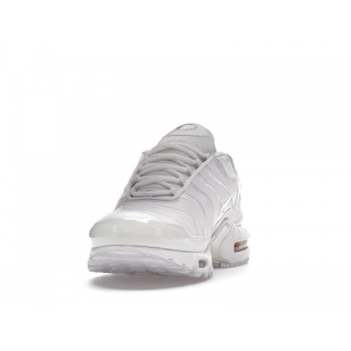 Кроссы Nike Air Max Plus Triple White - мужская сетка размеров